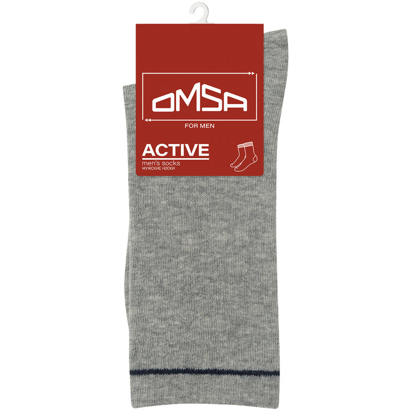 Носки Omsa Grigio Melange 115 Active мужские, р.39-41