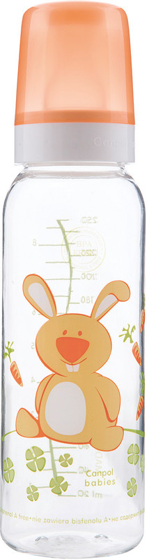 Бутылочка для кормления Canpol Babies Cheerful animals тритановая с 12 месяцев, 250мл — фото 1