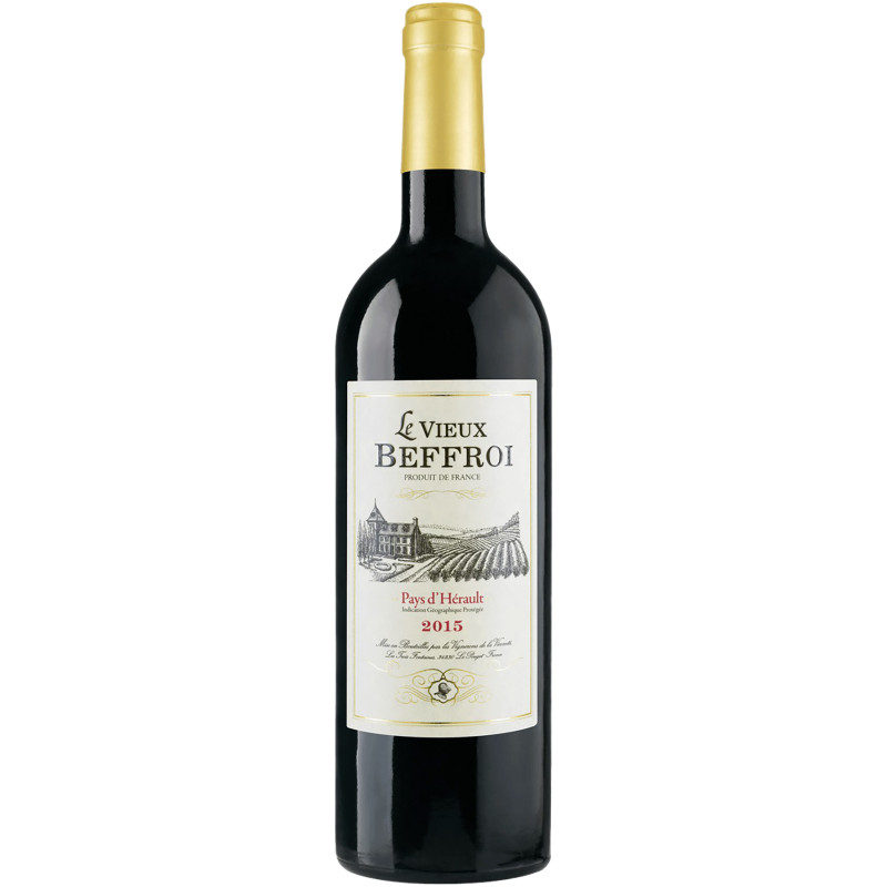 Вино Le Vieux Beffroi Pays d'Herault IGP красное сухое 12%, 750мл
