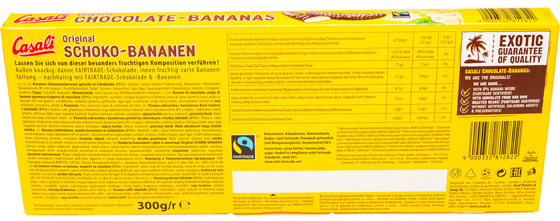 Конфеты Casali суфле банановое в шоколаде, 300г — фото 1