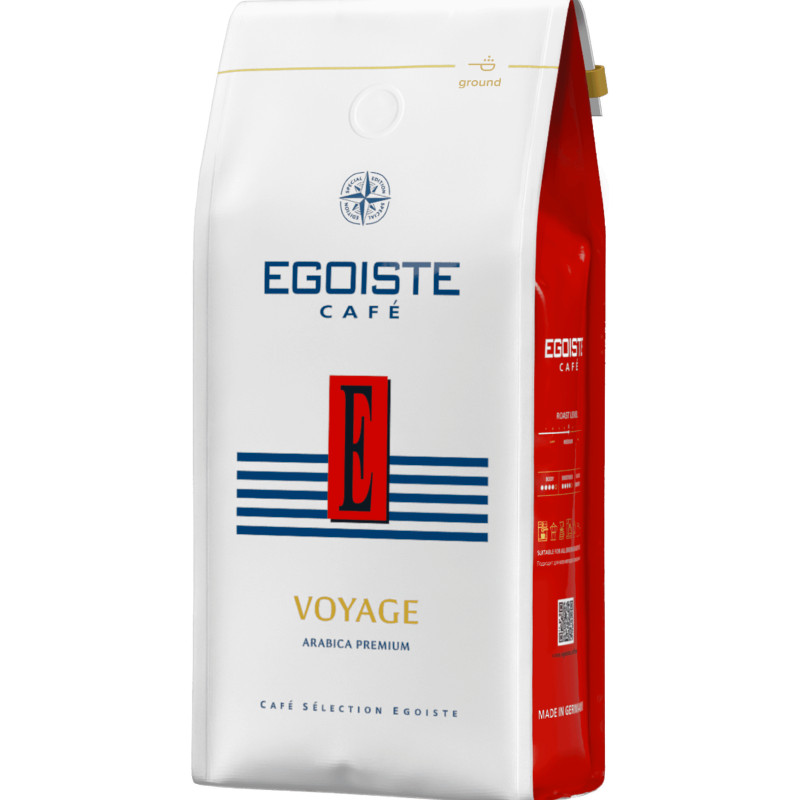 Кофе Egoiste Voyage натуральный жареный молотый, 250г — фото 1