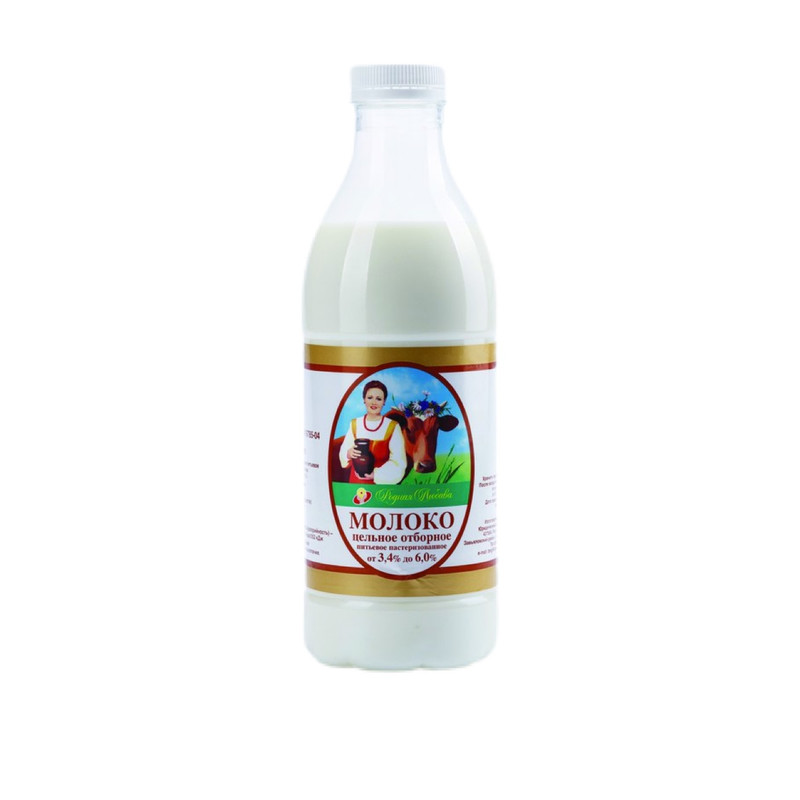 Молоко Родная Любава отборное пастеризованное 3.4-6%, 900мл