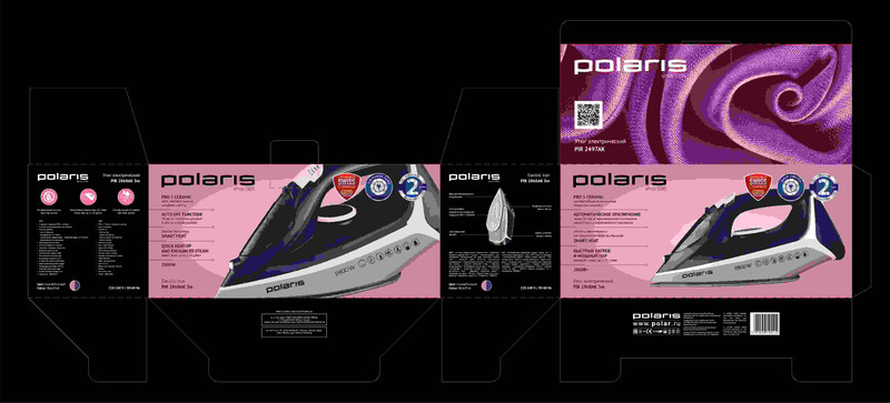 Утюг Polaris с отпариванием PIR 2868AK 3m — фото 1