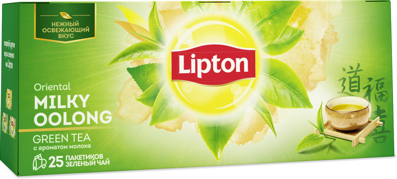 Чай Lipton Молочный оолонг зелёный в пакетиках, 25х1.5г — фото 4