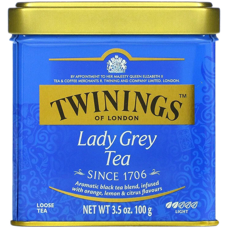 Чай чёрный Twinings Lady Grey листовой, 100г