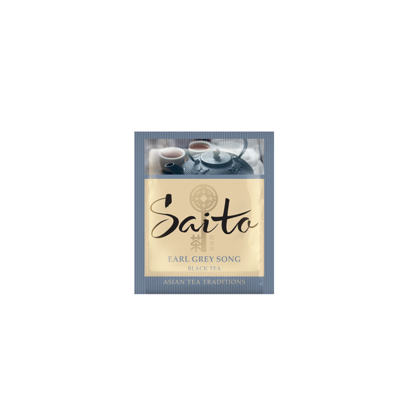 Чай Saito Earl Grey Song чёрный с ароматом бергамота в пакетиках, 100х1.7г — фото 2