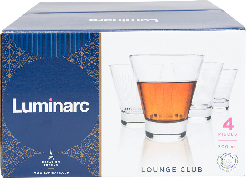 Набор стаканов Luminarc Lounge Club низких, 4х300мл — фото 1