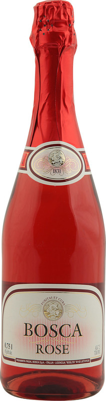 Вино игристое Bosca Розе розовое полусладкое 7.5%, 750мл — фото 2