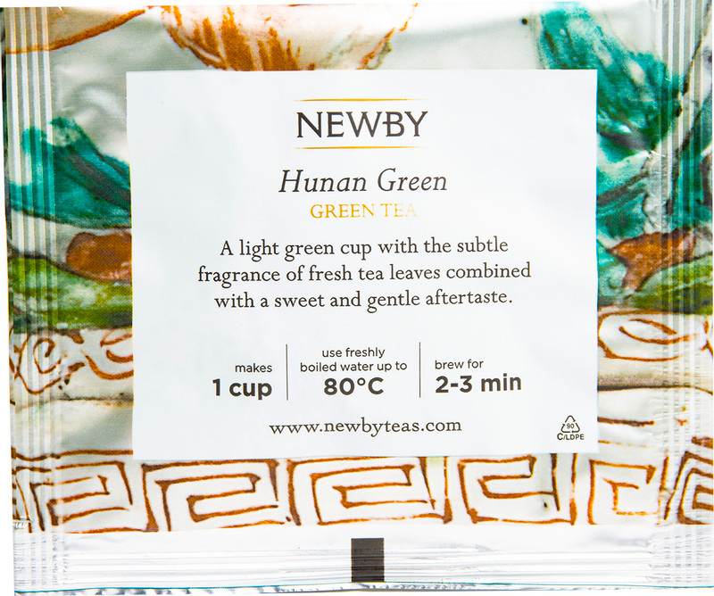 Чай Newby Хунан Грин зелёный байховый в пирамидках, 15х2.5г — фото 3
