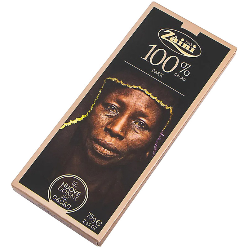 Шоколад горький Zaini 100%, 75г — фото 1