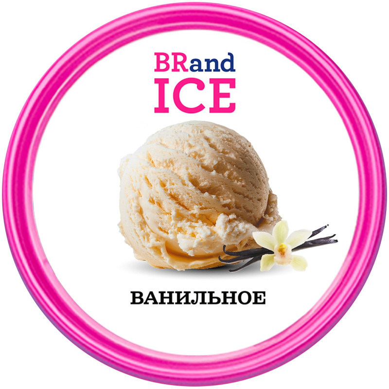 Мороженое BrandIce сливочное с ароматом ванили, 1л — фото 2