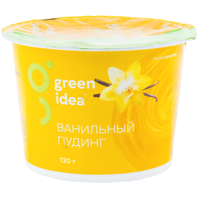 Пудинг Green Idea Ванильный соевый обогащенный витаминами и кальцием, 120г
