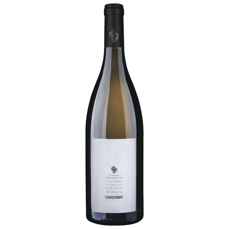 Вино Усадьба Дивноморское Chardonnay белое сухое 12.7%, 750мл