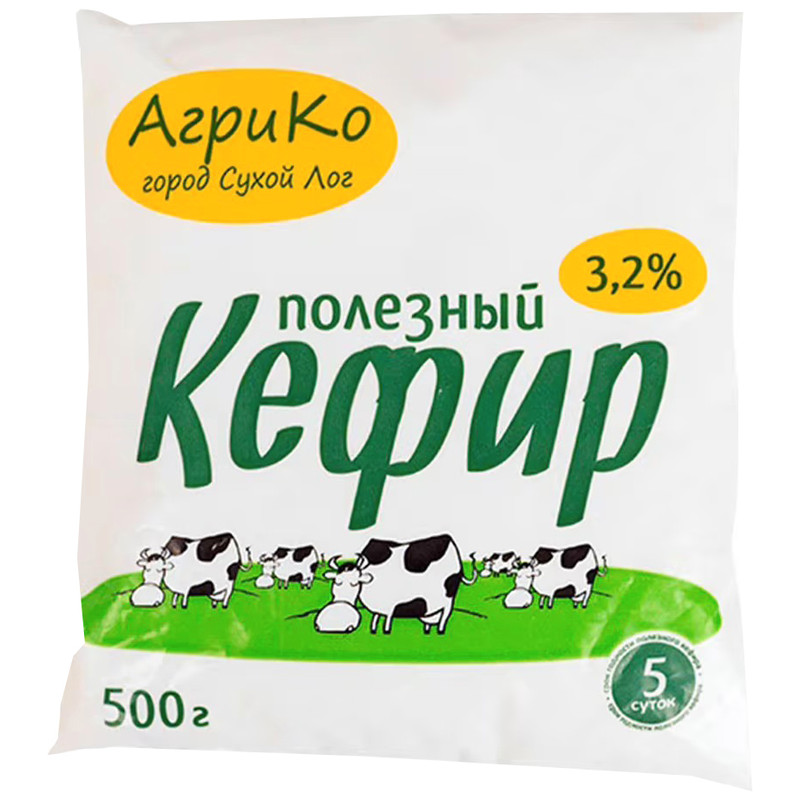 Кефир Агрико 3.2%, 500мл