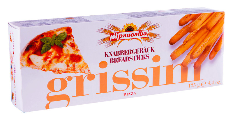 Хлебные палочки Grissini со вкусом пиццы, 125г