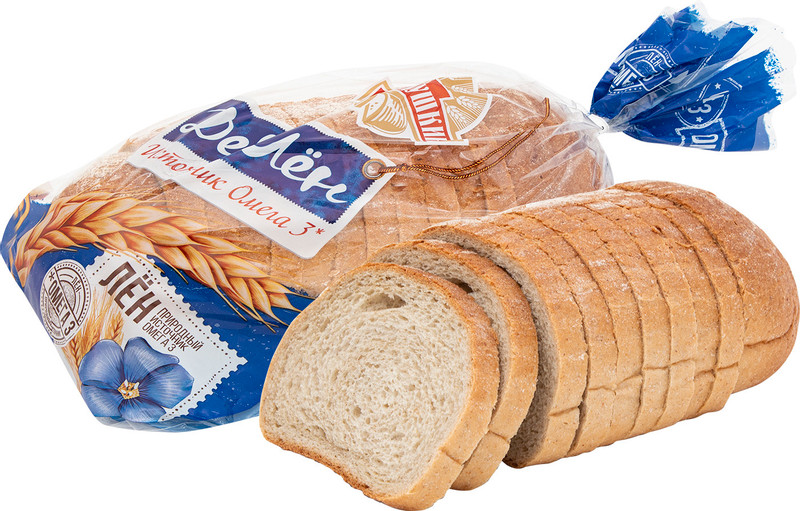 Хлеб Аладушкин Де'лён с льняной мукой, 350г — фото 2