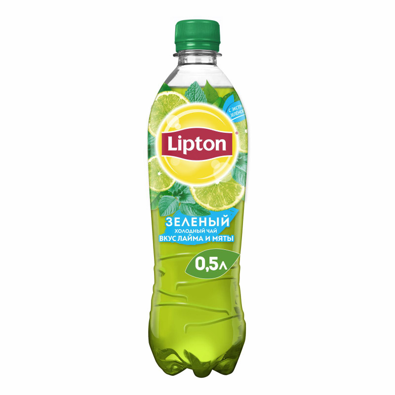 Холодный чай Lipton Зеленый Лайм-Мята, 500мл