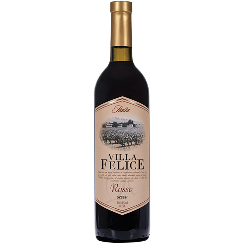 Вино Villa Felice красное сухое 10-12%, 750мл