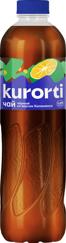 Чёрный чай Kurorti со вкусом мандарина каламанси, 1.45л — фото 1