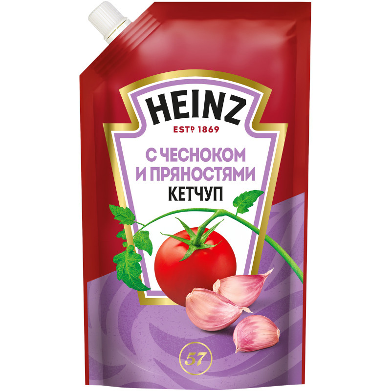 Кетчуп Heinz с чесноком и пряностями, 320г — фото 6