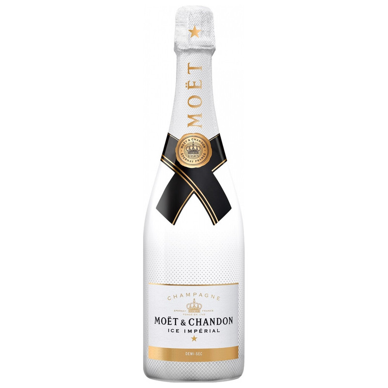 Вино игристое Moet & Chandon Ice Imperial Champagne AOC белое полусладкое 12%, 750мл