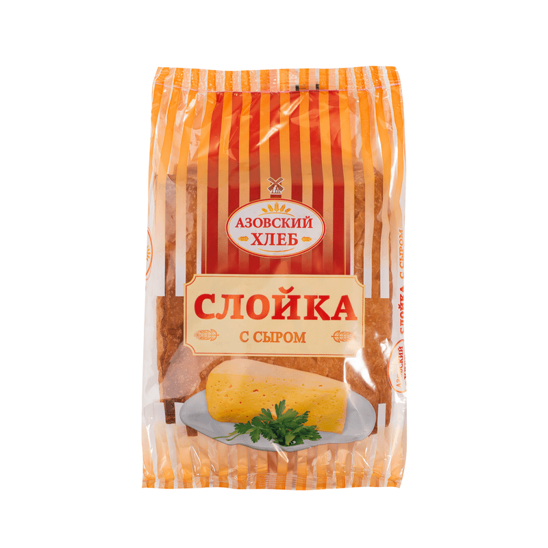 Слойка Азовский Хлеб с сыром, 100г