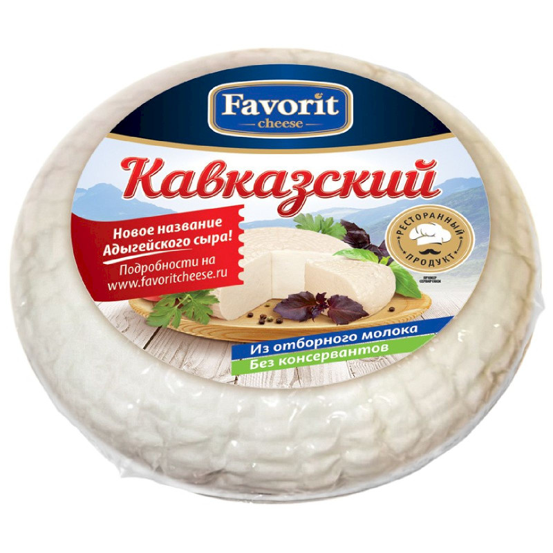 Сыр Favorit Cheese Кавказский 45%, 320г