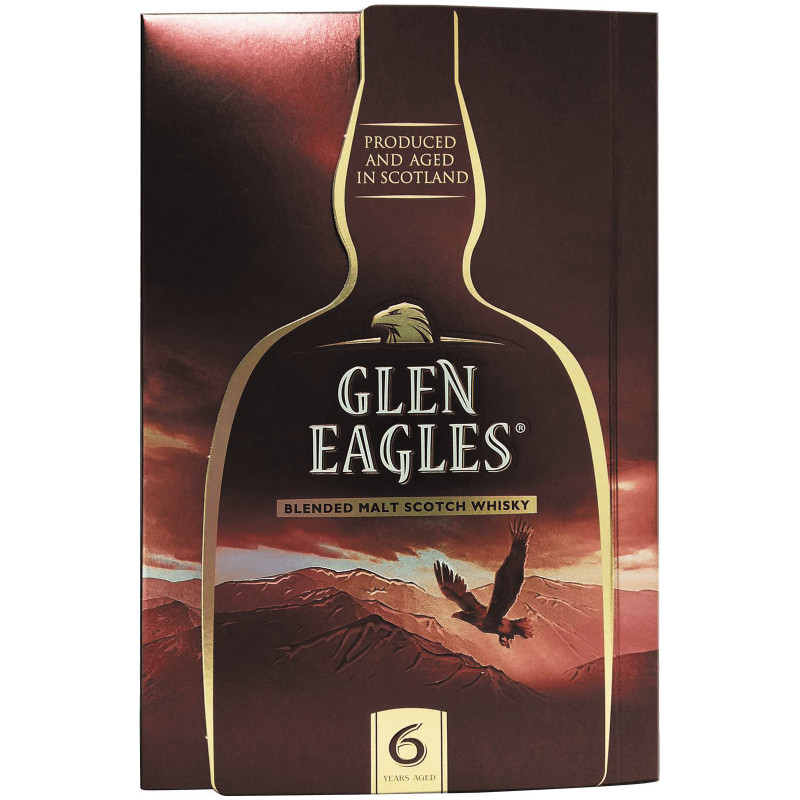 Виски Glen Eagles 6-летний солодовый в подарочной упаковке 40%, 700мл