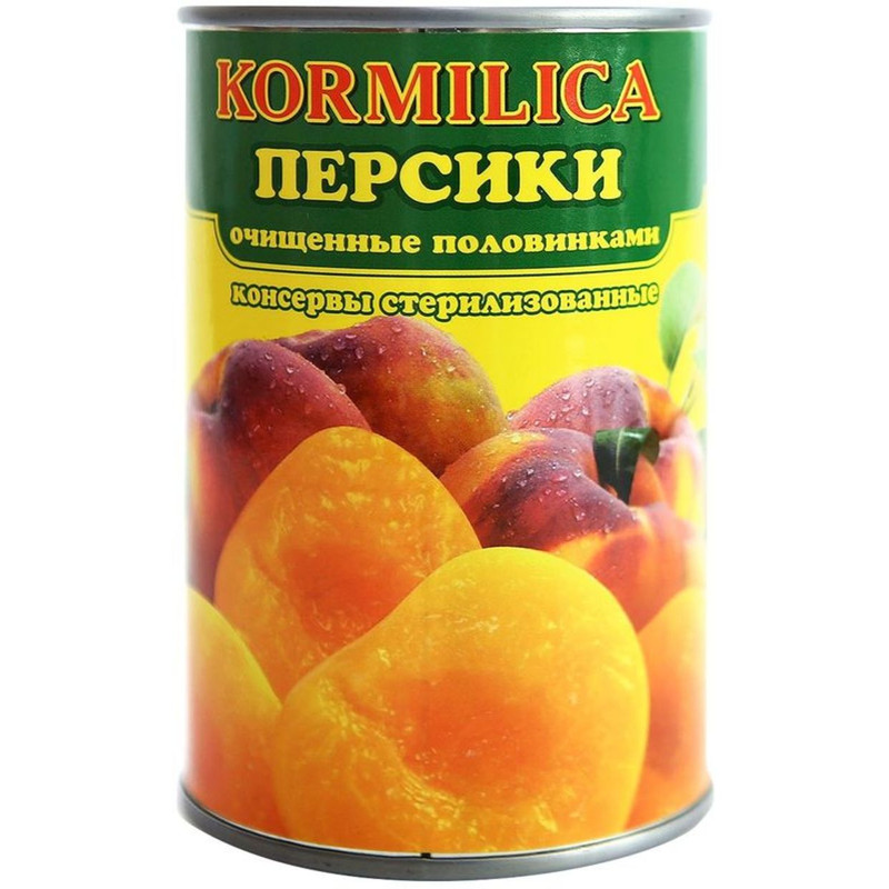 Персики Кормилица половинки консервированные в сиропе, 425г