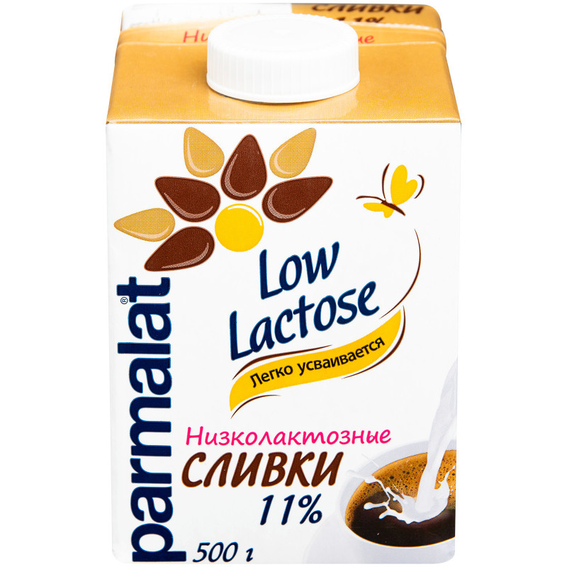 Сливки питьевые Parmalat Low Lactose низколактозные ультрапастеризованные 11%, 500мл — фото 3
