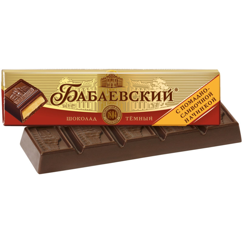 Батончик шоколадный Бабаевский с помадно-сливочной начинкой, 50г — фото 1
