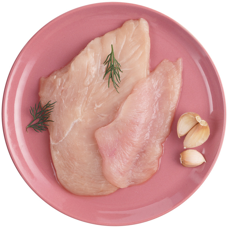 Стейк из филе грудки мяса цыплят-бройлеров охлаждённый Зелёная Линия, 450г — фото 1