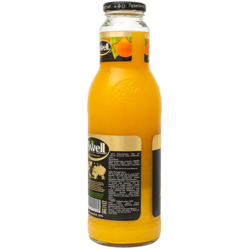 Сок Swell апельсиновый с мякотью, 750мл — фото 1