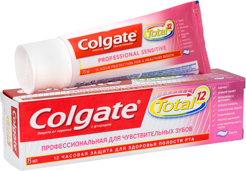 Зубная паста Colgate Total 12 профессиональная для чувствительных зубов, 75мл