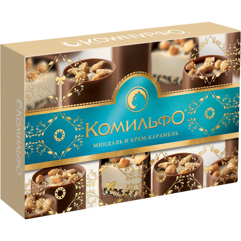 Конфеты Комильфо Крем Миндаль шоколадные, 116г — фото 2