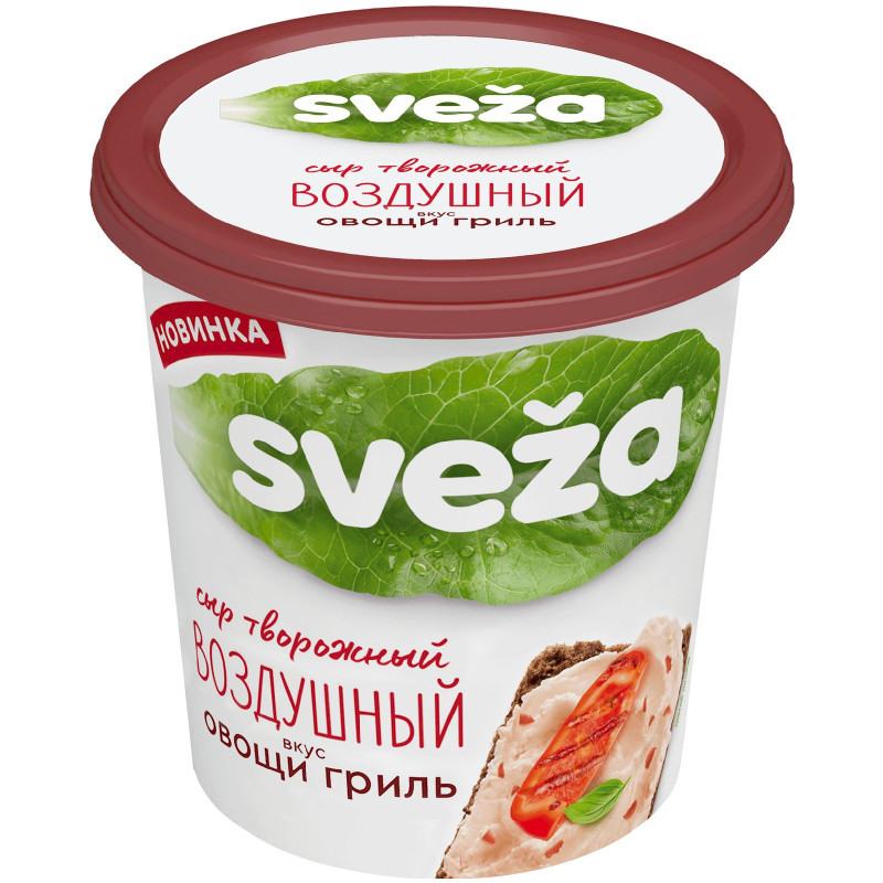 Сыр творожный Sveza Воздушный со вкусом Овощи гриль 60%, 150г