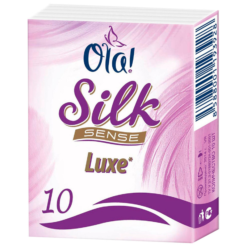 Платочки носовые бумажные Ola! Silk Sense