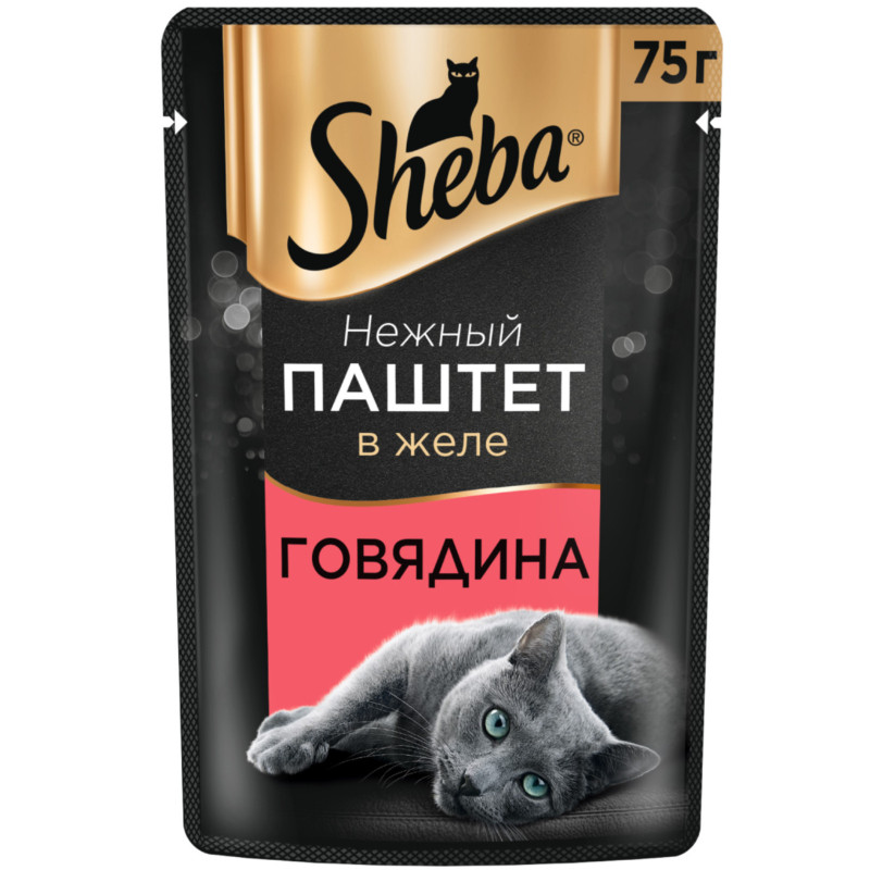 Влажный корм Sheba для кошек паштет с говядиной, 75г — фото 2