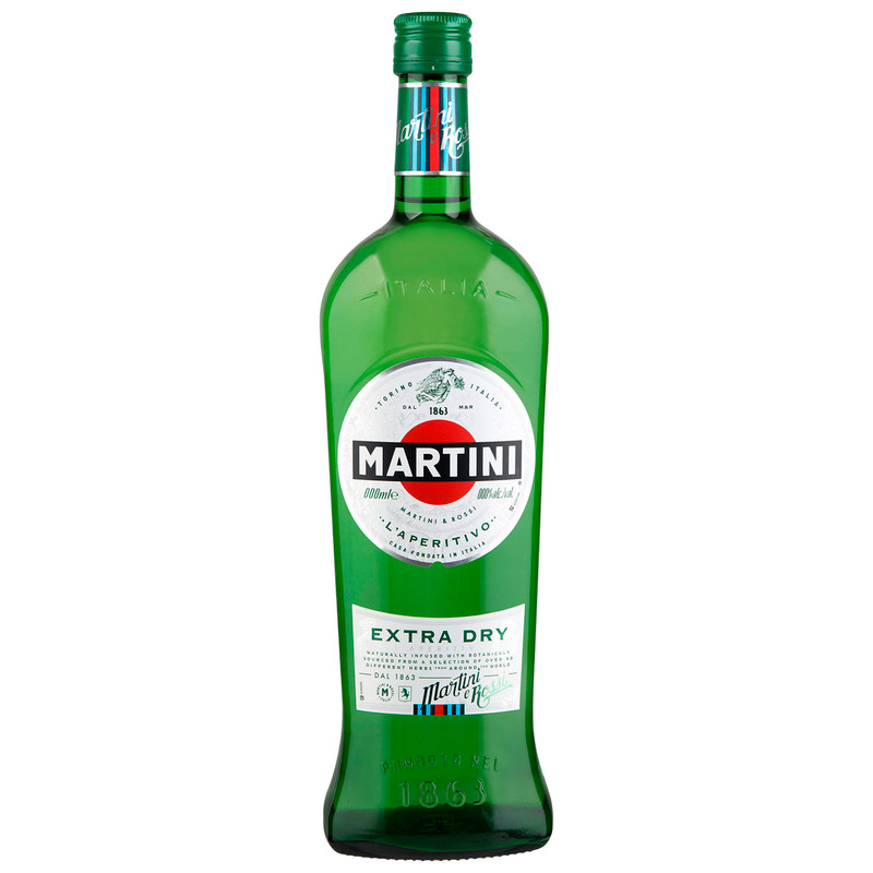 Напиток Вермут Martini Extra Dry белый сухой 18%, 500мл