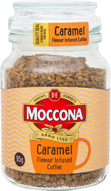Кофе Moccona Caramel растворимый с ароматом карамели, 95г — фото 1