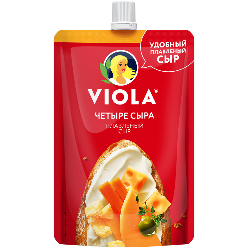 Сыр плавленый Viola Четыре сыра 45%, 180г