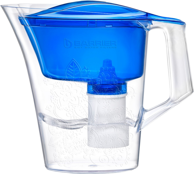 Фильтр-кувшин Барьер Танго для очистки воды синий с узором, 2.5л — фото 1