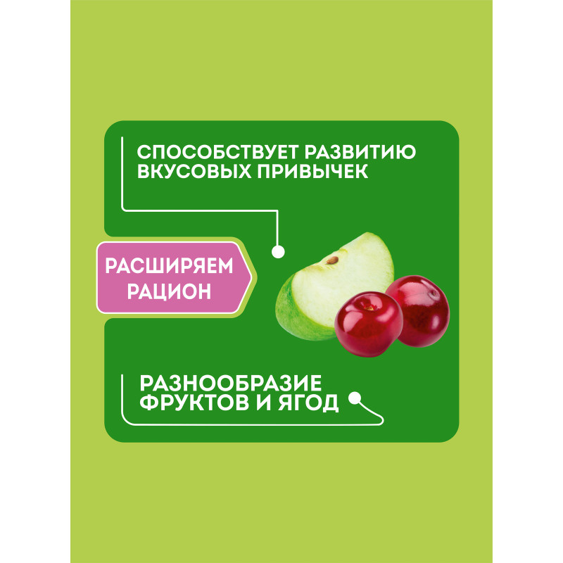 Каша Heinz Лакомая многозерновая яблоко-вишенка с 6 месяцев, 170г — фото 2