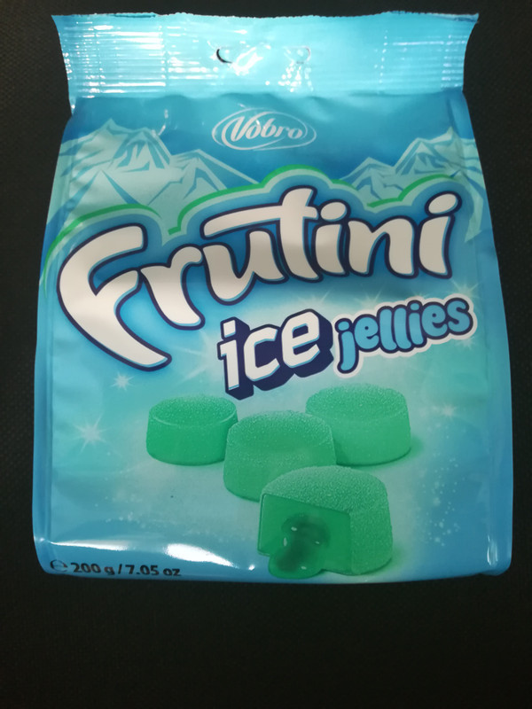 Желе Vobro Frutini Ice с начинкой ледяного вкуса, 200г — фото 1