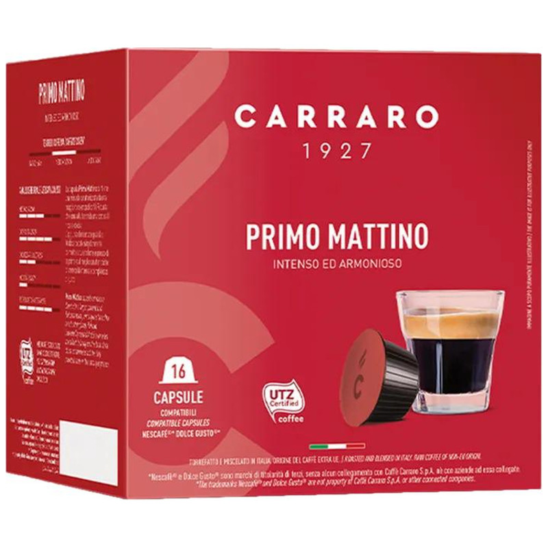 Кофе в капсулах Carraro Primo Mattino для Dolce Gusto, 16x7г