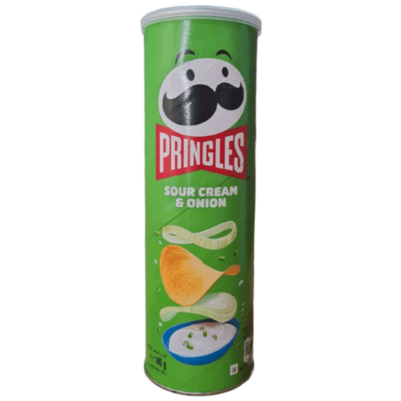 Чипсы Pringles картофельные со вкусом сметаны и лука, 165г