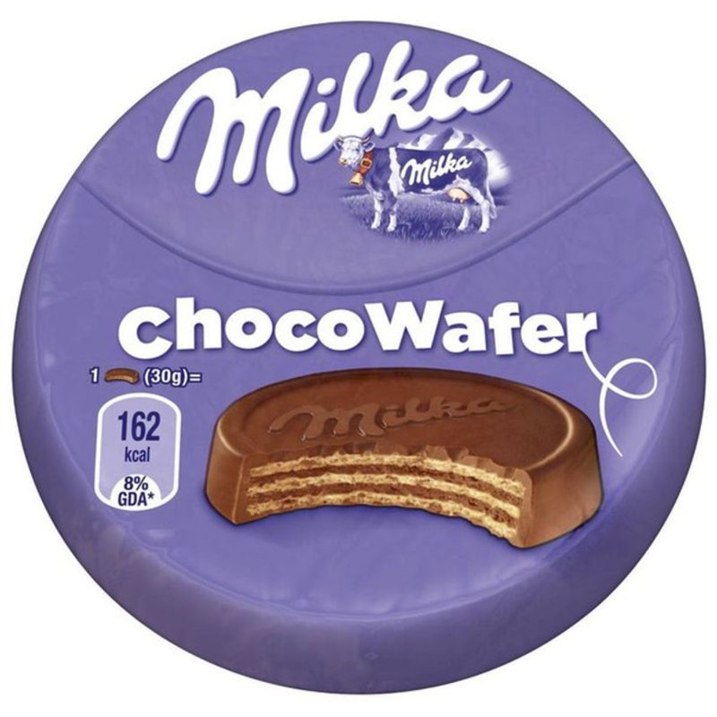 Вафли Milka с начинкой какао-молочный шоколад, 30г