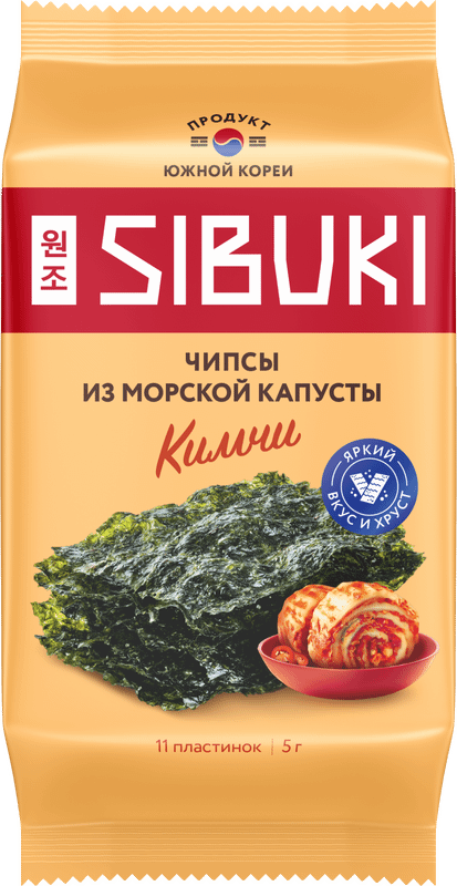 Чипсы Sibuki Кимчи из морской капусты, 5г — фото 5