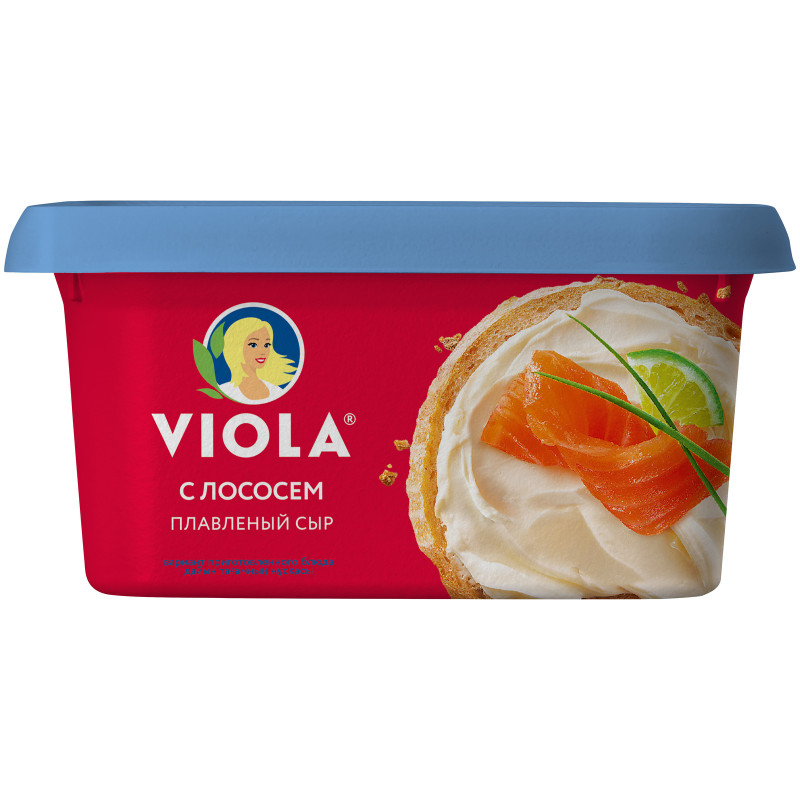 Сыр Viola Виола плавленый с лососем 35%, 400г — фото 1