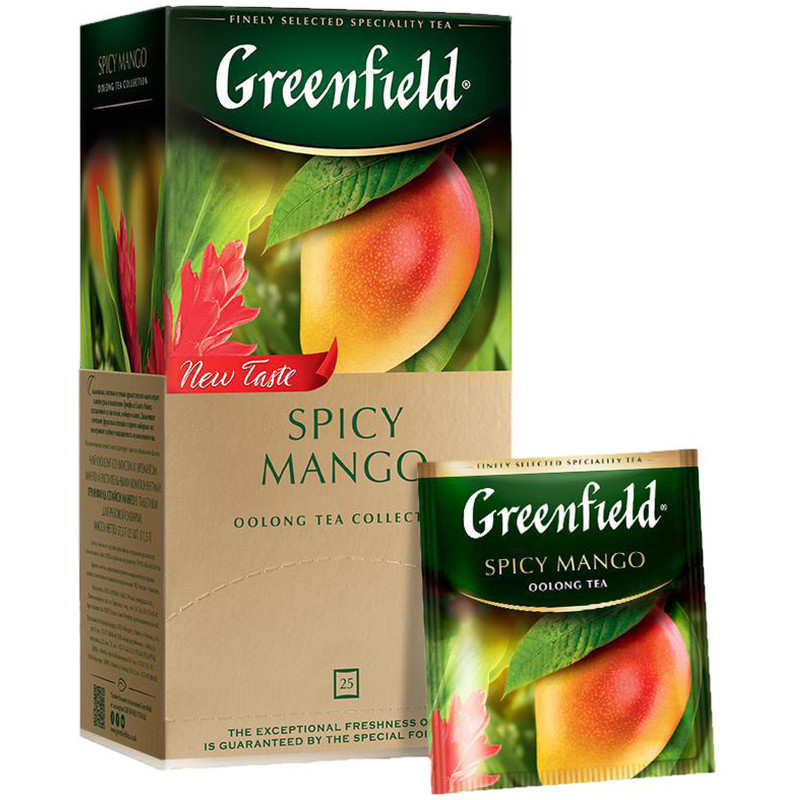 Чай Greenfield Spicy Mango зелёный в пакетиках, 25x1.5г — фото 3